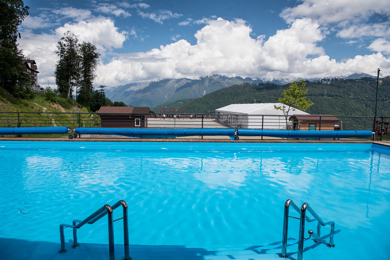 Swimming Pool and Spa at the Rose Khutor Resort
