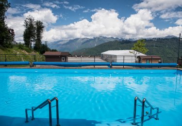 Swimming Pool and Spa at the Rose Khutor Resort